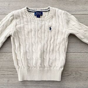 Polo by Ralph Lauren Cream Cable Knit Sweater